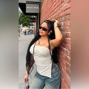 Fashion nova Valerie asymmetrical top